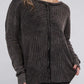 Plus Long Sleeve Cotton Waffle Knit Top Shirts & Tops