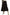 ADORA Elastic Waistband Tiered Midi Skirt Black S Skirts