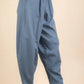 VERY J Denim Blue Solid Barrel Comfy Woven Pants Pants