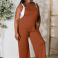Double Take Full Size Wide Strap Overall with Pockets Overalls