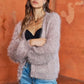 ADORA Fuzzy Sweater Cardigan Cardigans