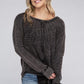 Plus Long Sleeve Cotton Waffle Knit Top Shirts & Tops