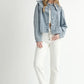 MABLE Scallop Peter Pan Collar Denim Jacket Denim Jackets