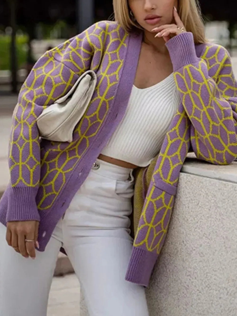 Button Up Long Sleeve Cardigan | Cardigans Daverri Fashions