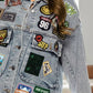 Embroidered Patch Button Up Long Sleeve Denim Jacket - DAVERRI FASHIONS