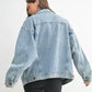 MONO B Boxy-Cut Denim Jacket