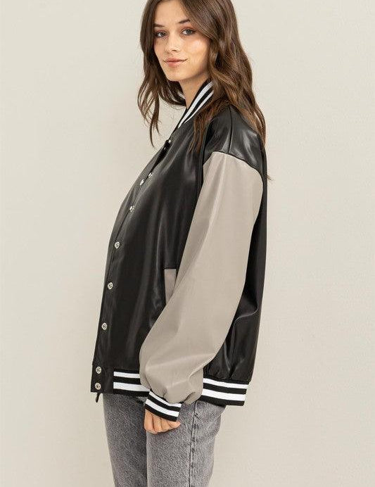 Game On Colorblock Baseball Jacket Jackets