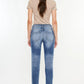 Kancan High Rise Distressed Mom Jeans - DAVERRI FASHIONS