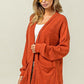BiBi Open Front Drop Shoulder Cardigan with Pockets Cardigans
