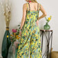 ADORA Elastic Detail Tropical Jumpsuit Jumpsuits