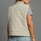 Umgee Sleeveless Quilted Vest with Bow Details