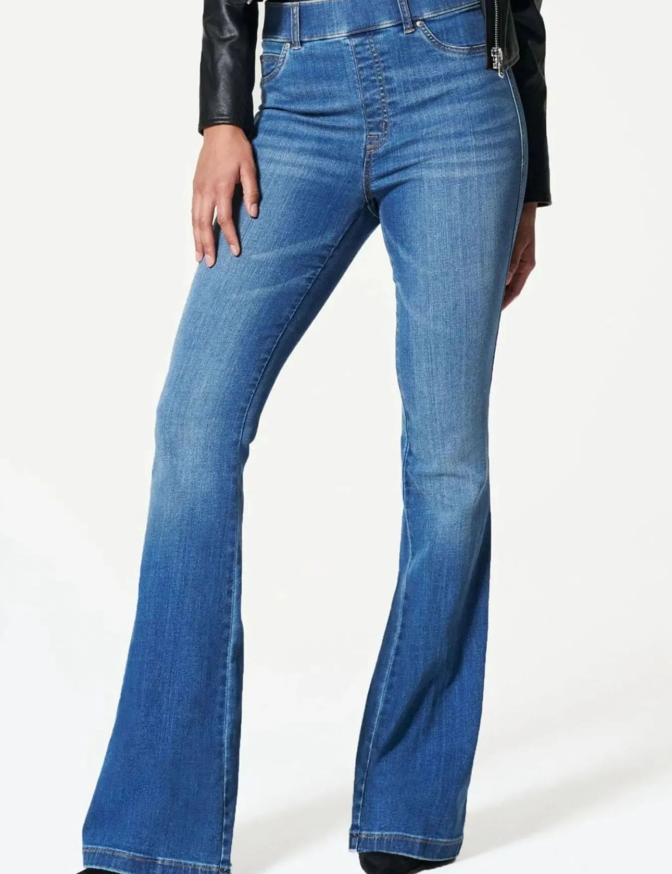 Indigo Full Size High-Waisted Flare Jeans Plus Size | Jeans Daverri Fashions