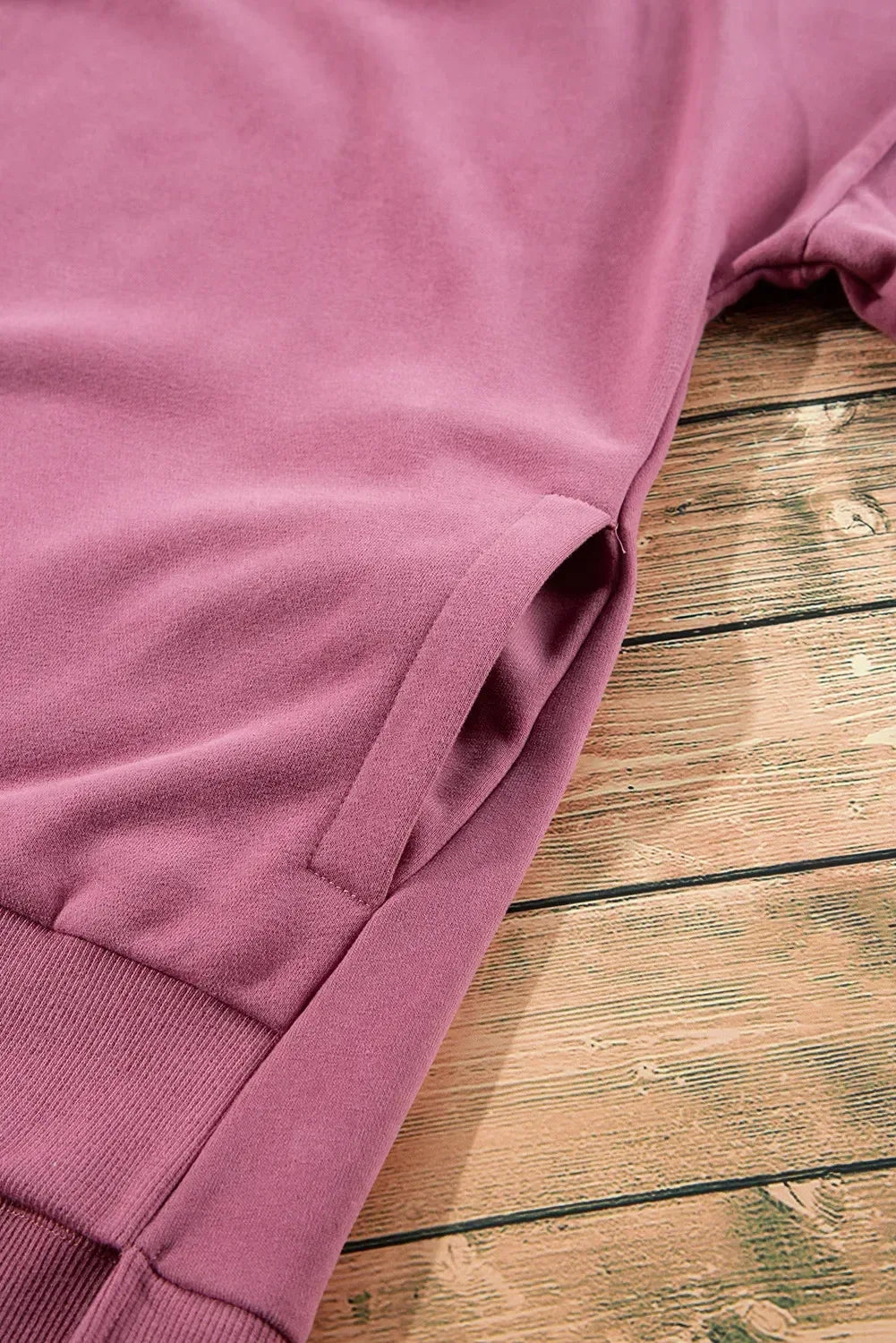 Round Neck Long Sleeve Sweatshirt - DAVERRI FASHIONS