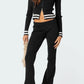 Zip Up Long Sleeve Top and Pants Set - DAVERRI FASHIONS