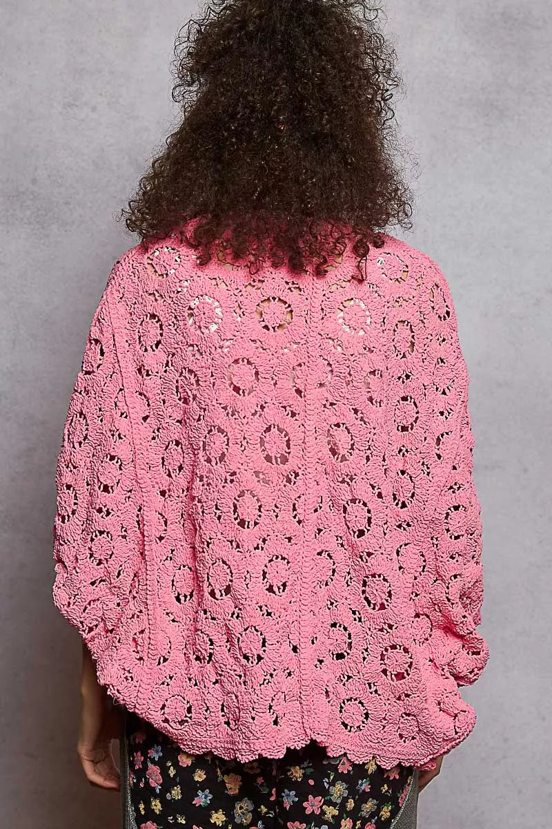 POL Floral Pattern Open Front Cardigan | Cardigans Daverri Fashions