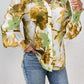 Daverri Fashions Floral Print Long Sleeve Shirt - DAVERRI FASHIONS