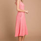 Culture Code Texture Square Neck Tank Dress with Pockets Tank Dresses
