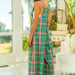 BiBi Multi Color Check Plaid Overall Overalls