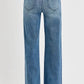 RISEN Full Size Tummy Control High Rise Wide Adjustable Waist Band Jeans Plus Size Jeans