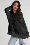 Zip-Up Long Sleeve Jacket - DAVERRI FASHIONS