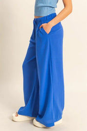 HYFVE Elasticized Waist Wide Leg Pants | Pants Daverri Fashions