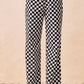 BiBi Gameday Theme Checkered Printed Pants - DAVERRI FASHIONS