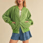 Aemi + Co Snap Down Drop Shoulder Brushed Jacket Jackets