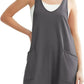 Lovelet V-Neck Wide Strap Overalls - DAVERRI FASHIONS