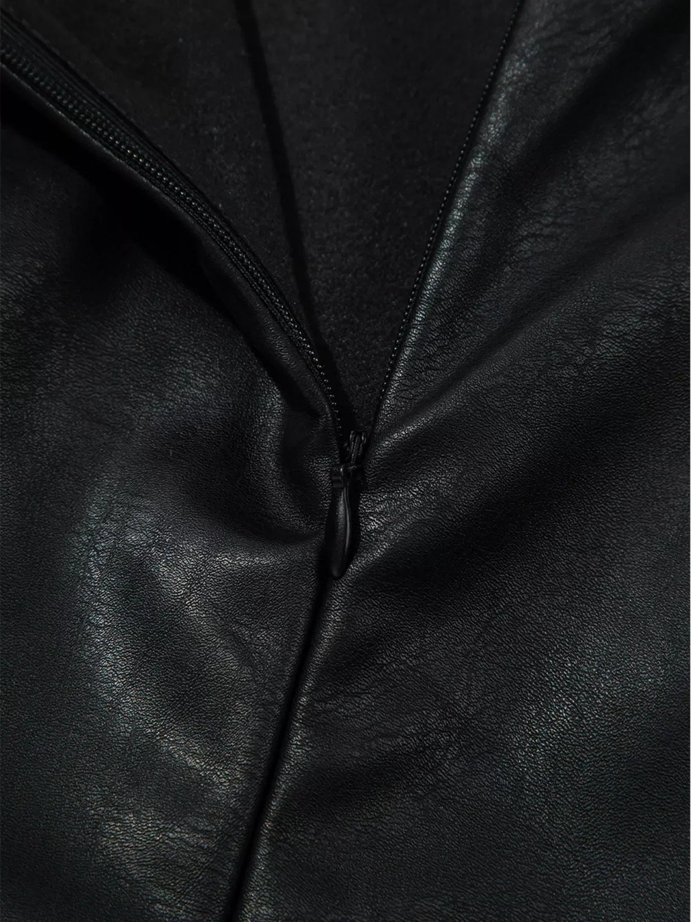 Vegan Leather Sleeveless Mini Dress - DAVERRI FASHIONS