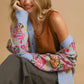 Umgee Floral Knit Button-Up Cardigan - DAVERRI FASHIONS