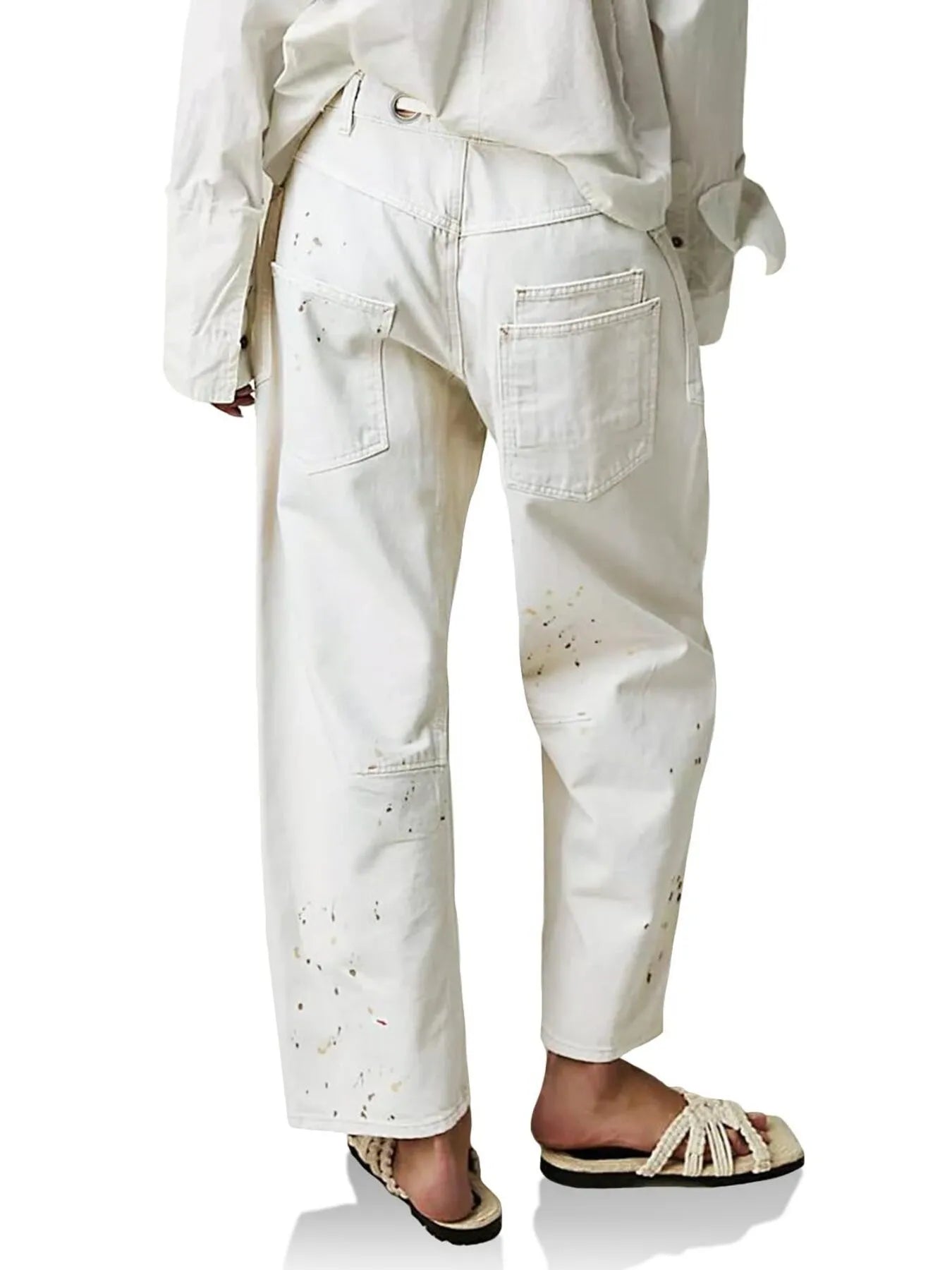 Washed Wide Leg Barrel Jeans | Jeans Daverri Fashions