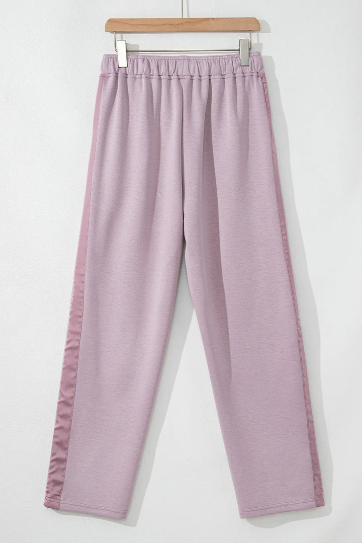 Drawstring Pants with Pockets | Loungewear Pants Daverri Fashions