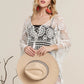 ADORA Front Lace Up Crochet Cover Up Cover-Ups