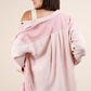 VERY J Mineral Washed Oversized Gauze Shacket Shackets