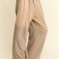 Davi & Dani Rhinestone Drawstring Wide Leg Pants Pants