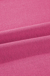 Magenta textured cushion cover with folds on top and pants set