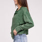 Zenana Acid Washed Hoodie Jacket Coats & Jackets
