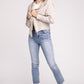Zenana Acid Washed Hoodie Jacket Coats & Jackets
