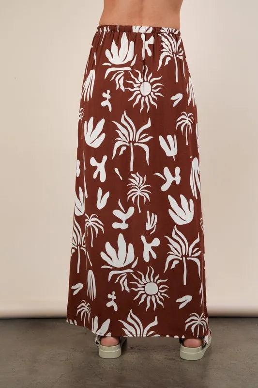 VERY J Printed Resort Midi Skirt | Skirts Daverri Fashions