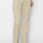 RISEN Full Size High Rise Side Slit Cargo Bootcut Jeans Jeans