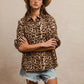 BiBi Leopard Prints Oversized Short Sleeves Top Tops