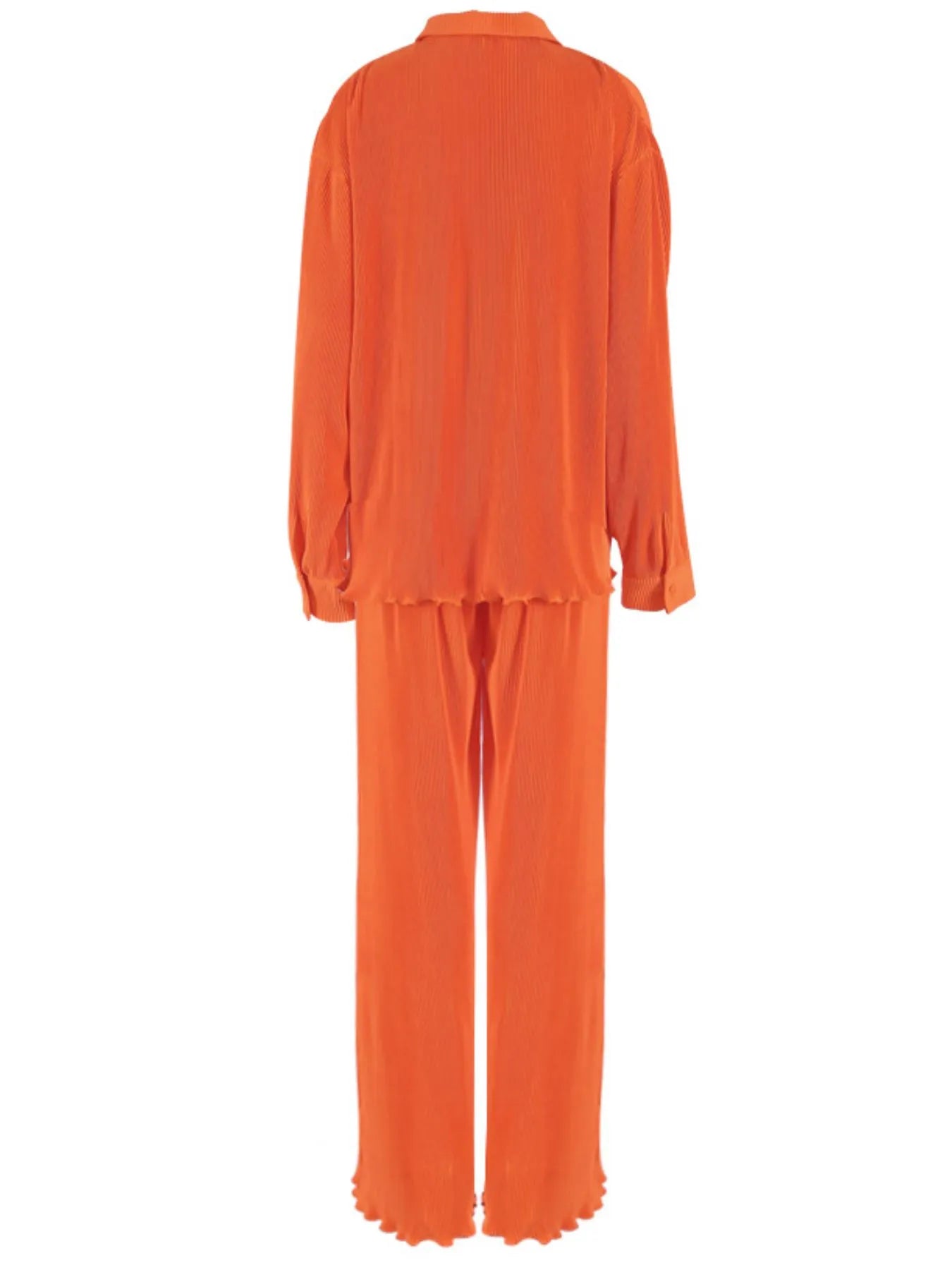 Button Up Long Sleeve Top and Pants Set | Loungewear Sets Daverri Fashions