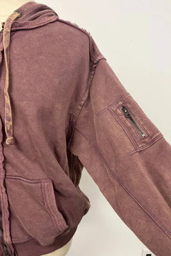 Fiori Hoodie Jacket - DAVERRI FASHIONS