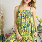 ADORA Elastic Detail Tropical Jumpsuit Jumpsuits