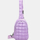 Quilted Nylon Crossbody Bag - DAVERRI FASHIONS