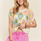 ADORA Multicolor Crochet Top - DAVERRI FASHIONS