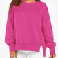 Daverri Fashions Casual Loose Side Slit Sweatshirt - DAVERRI FASHIONS