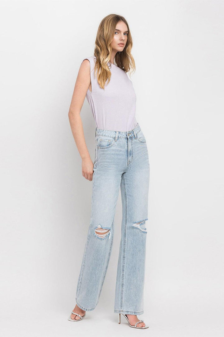 Vervet by Flying Monkey 90'S Vintage Super High Rise Flare Jeans Jeans