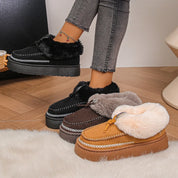 Cozy Fur-Lined Winter Platform Boots | Boots Daverri Fashions
