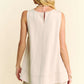 Davi & Dani Contrast Seam Top and Short Set Outfit Sets